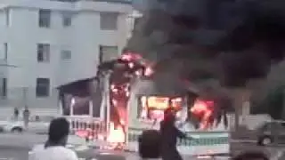paramilitary forces headquarters burning in Tehran Sattarkhan Tazahorat تظاهرات