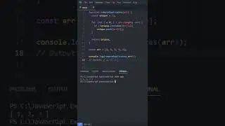 Write a function that removes all duplicate elements from an array | JS Exercise 14