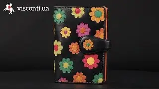 Женский кошелек Visconti Ds82 Spanish Daisy Кожаный Аксессуар