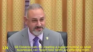 Хиль Сиснерос призывает создать горячую линию для малого бизнеса, чтобы сообщать о влиянии тарифов