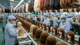 Inside a Wig Manufacturing Factory: From Human Hair & Fibers to Finished Wigs (Full Process)