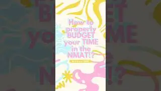 If you struggle with budgeting your time in taking the NMAT, watch this! #nmat2025 #medschoolph