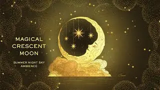 Magical Crescent Moon | Summer Night Sky Ambience with Classical Music by Cocorrina