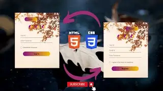 Make Login & Registration Form Using HTML And CSS || With source code