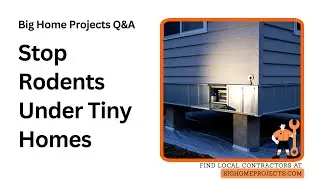 Pier Skirting Rodent Barrier Tiny-Home Build Tricks