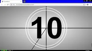 Old Fashioned Film Countdown Timer | Pure CSS Animation Effects.  2019