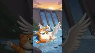 😹 Moti Billi Aur Hans Ki Zabardast Shararat | Funny Cartoon Short 😂