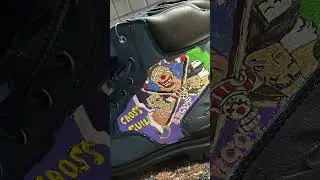 #custom shoes #one piece #￼ buggy the clown #Cross guild ￼