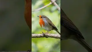 The Robin is the UK's favourite bird - Robin Bird Song #shorts