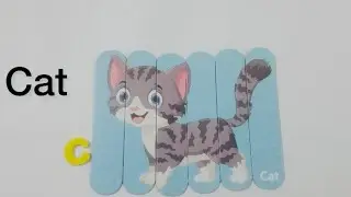 Let&rsquo;s make animals picture with puzzle sticks | learn animals name for toddlers.