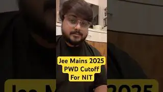 Jee Mains 2025 PWD Candidates Expected Lowest Cutoff Marks For Any NIT CSE ESE Branch #jeeaspirants