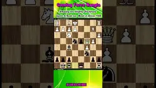 Amazing two knights Checkmate  Queen & Rook sac Wood vs Devos 1948 #foryou #shortvideo #shortsviral