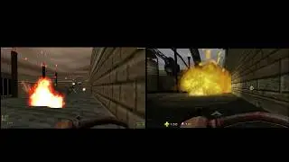 Turok 2's Port of Adia in Doom: Comparison