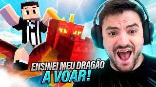MEU DRAG&Atilde;O APRENDEU A VOAR NO MINECRAFT #3.36