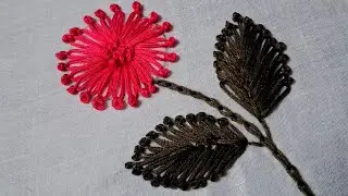 Amazing Buatiful Flower making easy Embroidery !! Hand Embroidery 