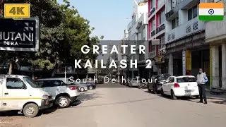 4K Walk At GK 2, M block Market - South Delhi Tour