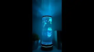 Jellyfish Lamp Bluetooth Speaker, White Noise LED Jellyfish Aquarium Night Light, 7-Color Changing.