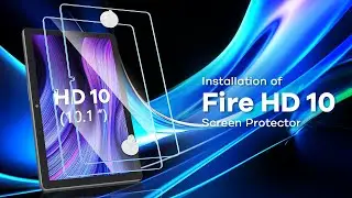 All-New Fire HD 10 Tempered Glass Tablet Screen Protector Installation Video