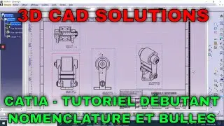 Catia - Assemblage -  Insertion Nomenclature et bulles