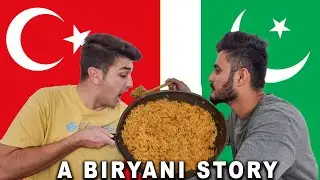TURKISH GUY TRIES PAKISTANI BIRYANI! (Pakistani Food and Doodh Patti)