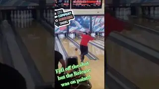 Double:When falling off the shot goes ✅️ #bowling #getupball #reelsvideo