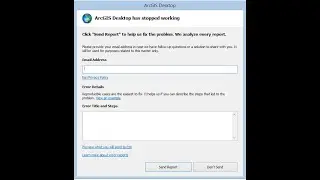 Error reporting for ArcGIS Desktop