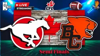 Calgary Stampeders vs BC Lions: CFL WEST SEMI FINAL VERTICAL LIVE Watch Party