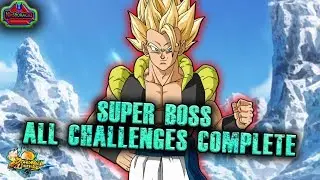 SUPER BOSS SSJ GOGETA DEFEATED - ALL CHALLENGES COMPLETE - Broly: Fury - Dragon Ball Legends