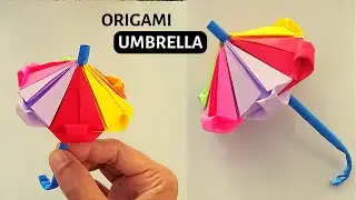 Origami  Ribbon Umbrella | How to make paper umbrella | Craftboat