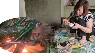 Highland cooking: bamboo-grilled chicken, grilled offal and ribs with rich forest flavor