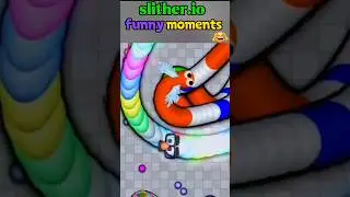 slither.io online funny moomants 😂😂 #shorts