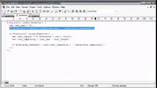 jQuery Tutorial   46   Character Counting Remaining on Textarea