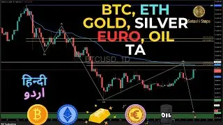Bitcoin, ETH, Gold, Euro, Oil  Price Prediction in Hindi,#btc #gold, #eth #eurusd #oil