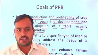 GPB - 211 : Lecture 8 Participatory Plant Breeding PPB