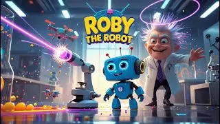Journey of the magical world of naughty robot Robbie | Magic Button Adventure | #kidsvideo