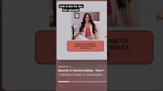 Link in bio for the full episode talking about sustainable nutrition! #dietitian