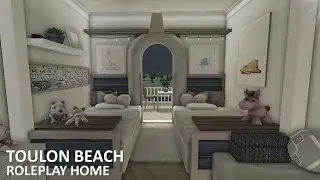 BLOXBURG: toulon beach roleplay home 281k | tour + speedbuild
