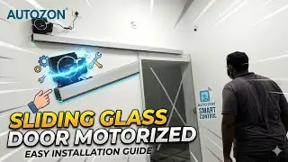 SLIDING GLASS  DOOR MOTORIZED FIXING