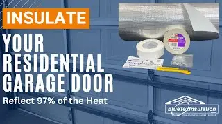 Garage Door Insulation For Residential Doors - Tearproof/Puncture Resistant BlueTex NEW 2024