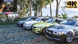 Mafia BMW ride (M2 M3 M4 M5) - CONVOY - Forza Horizon 5 | Logitech g29 gameplay