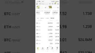 24 Hour Volume Coins On binance #shorts