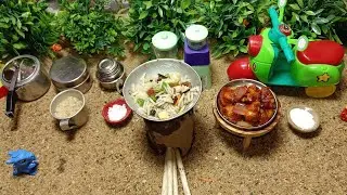 Miniature Fried Rice And Chilli Chicken Recipe 