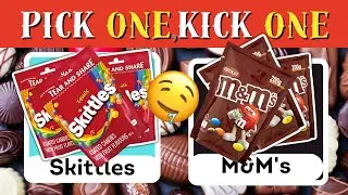 Pick One Kick One Food Edition! Candy Edition🍭