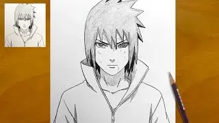 How to Draw Sasuke (Naruto) &ndash; Step by Step for Beginners