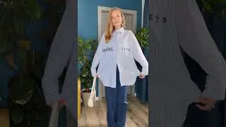 Необычная рубашка в полоску с Алиэкспресс 🔥‼️в телеграм LeraVmode_ali обзор №0650
