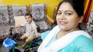Merepapa cycle laye tring tring tring🚵 ❤️😍,रूबल का साइकिल आया🙏catch life with puja shahi  is live
