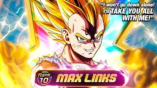 INSANE ATTACK WTF!!! LR AGL Majin Vegeta Super EZA 100% Max Links First Look | DBZ Dokkan Battle