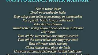 WATER AUDITING IN A HOUSEHOLD . MATHEMATICS