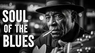 The Old Bluesman – A Heartfelt Blues Performance in the City Night