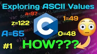 ASCII Value of any character in C Programming || C Programming Practice || VS Code || Beginners